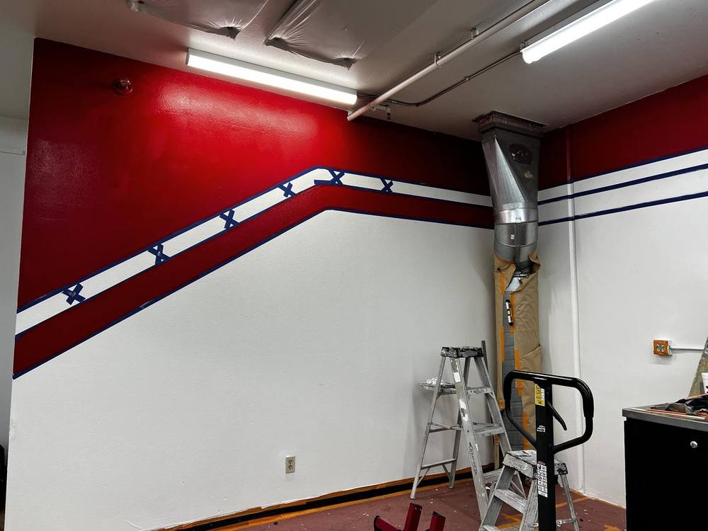 After — Commercial Accent Wall