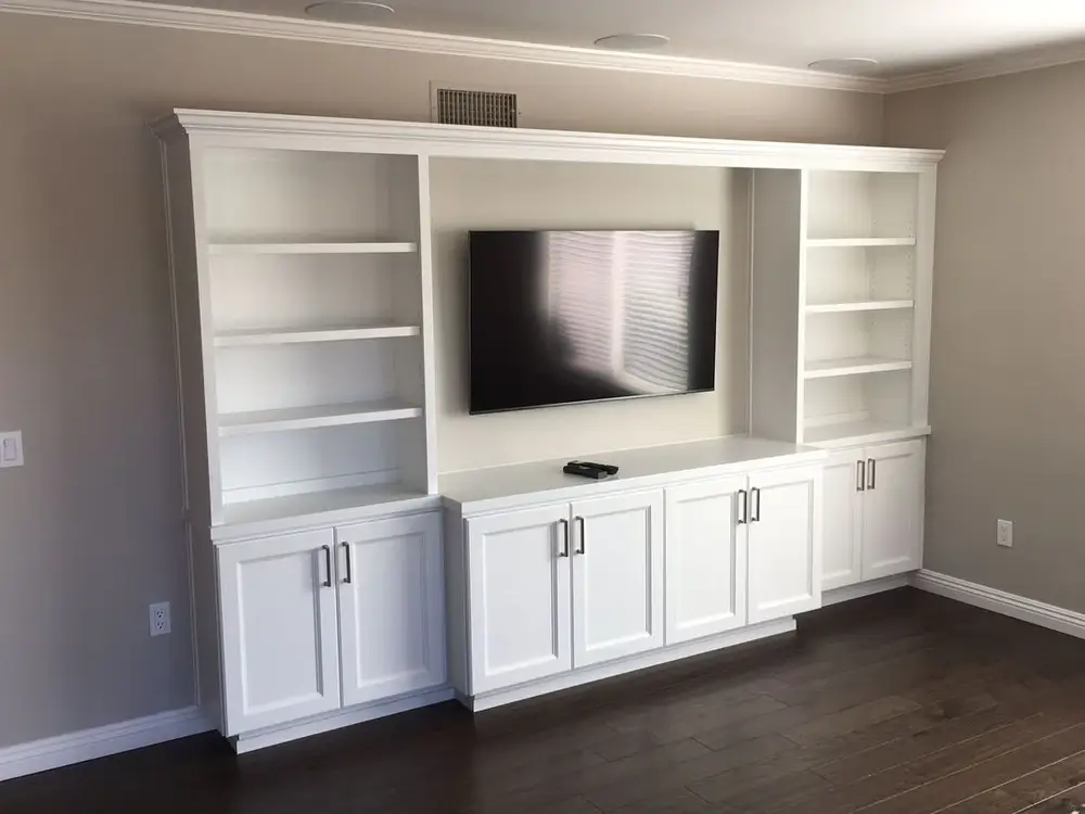 After — Built-In Cabinet Refinishing