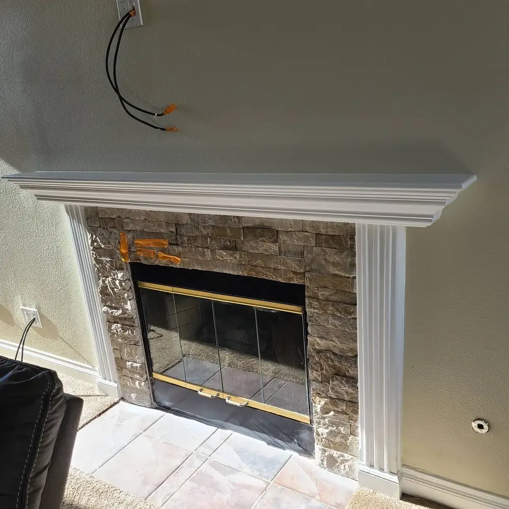 After — Interior Fireplace Makeover