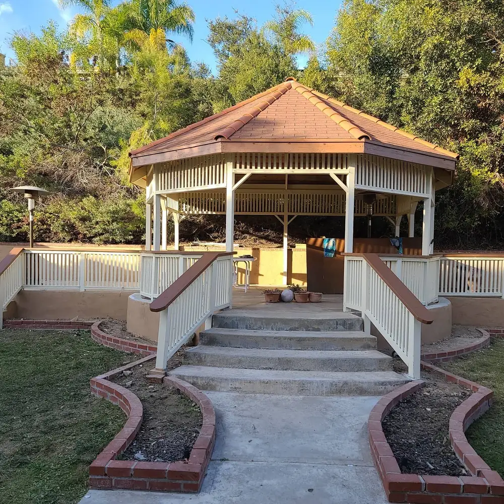 After — Gazebo & Railing Refinish